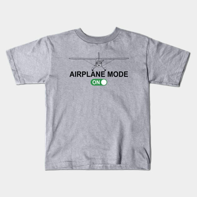 Airplane Mode One, Stinson Kids T-Shirt by zehrdesigns